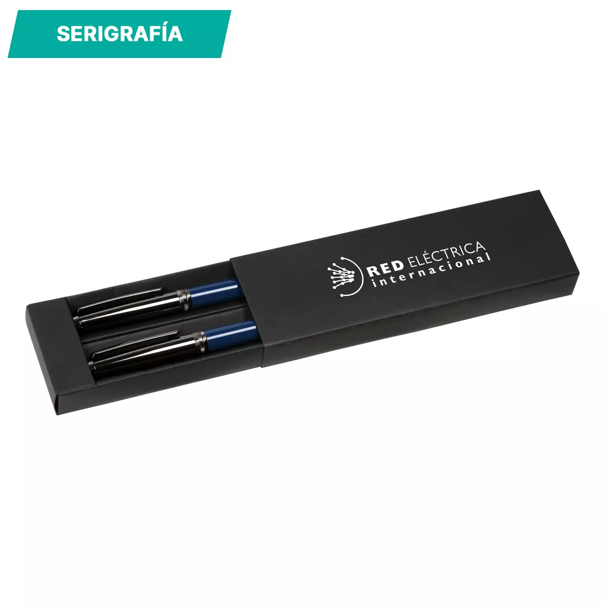 ST-023 Set de bolígrafos Aranjuez. AZUL MARINO