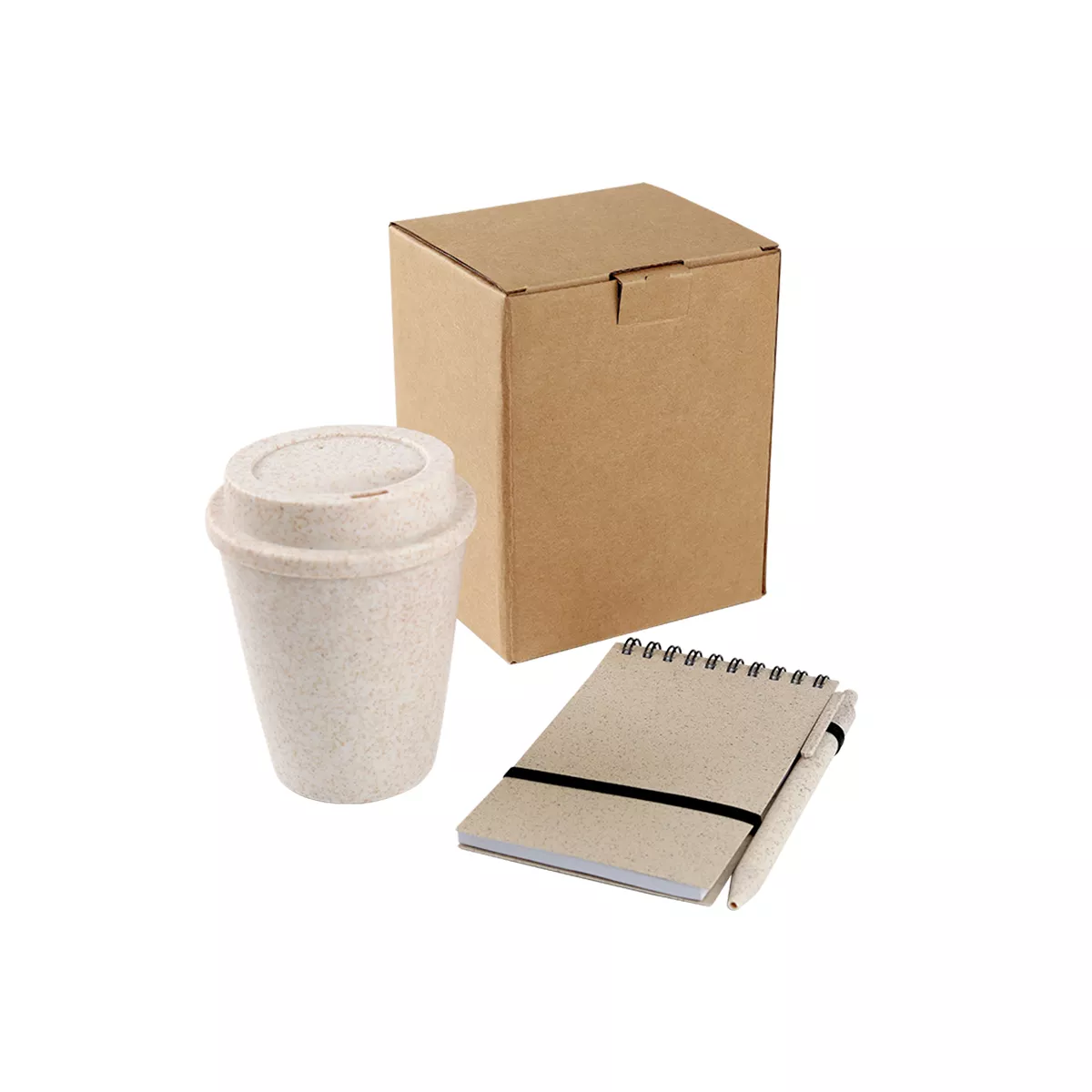 ST-024BE Set de vaso y libreta Orizaba. BEIGE