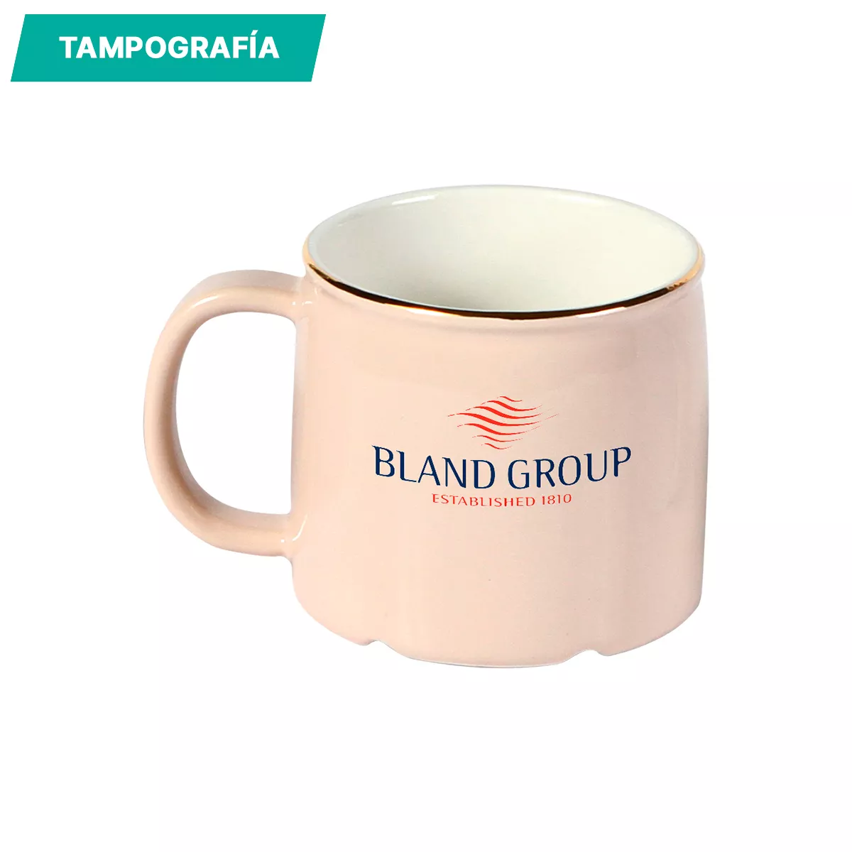 TE-089RS Taza Kediri. ROSA CLARO