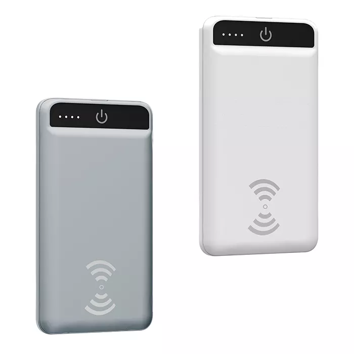 TH-060G Cargador Inalámbrico de 8,000 mAh. GRIS