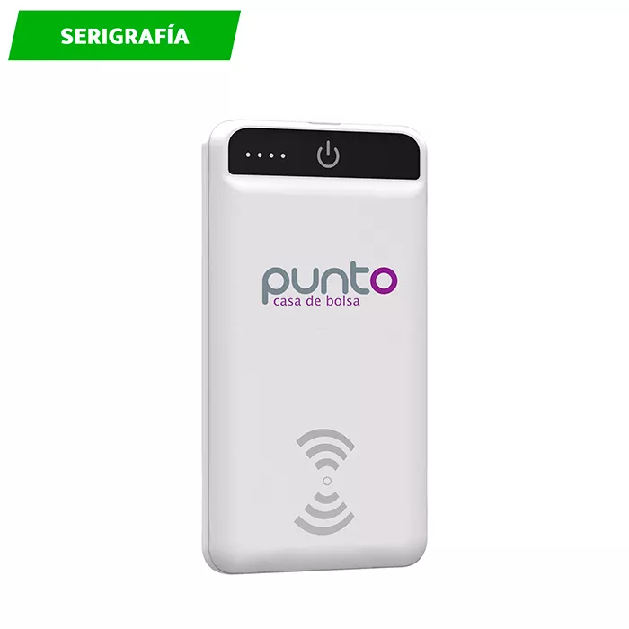 TH-060G Cargador Inalámbrico de 8,000 mAh. GRIS