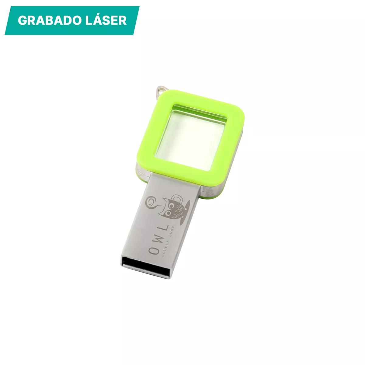 TH-068V Memoria USB con luz 8 GB. VERDE