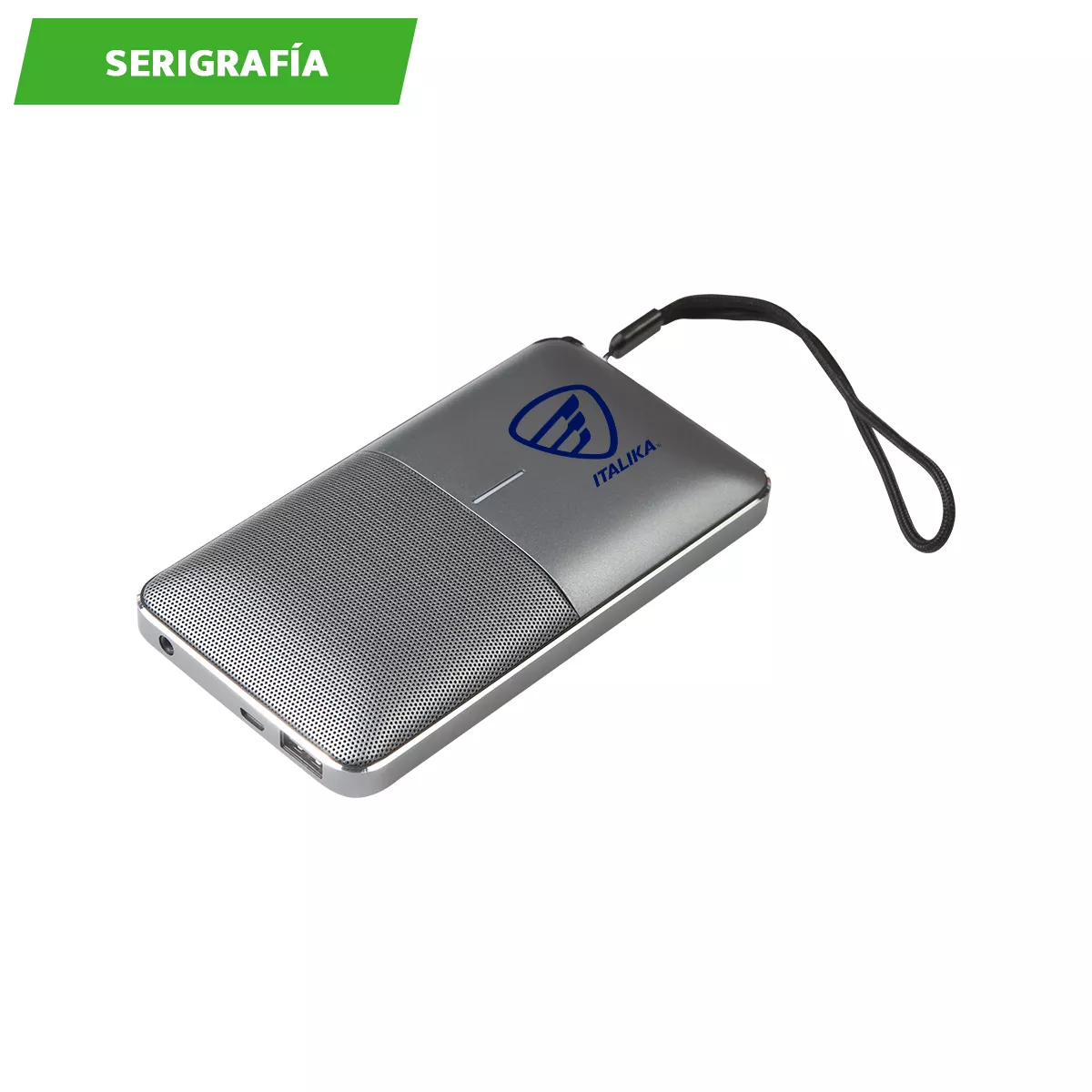 TH-079G Bocina con Power Bank Aveiro. GRIS