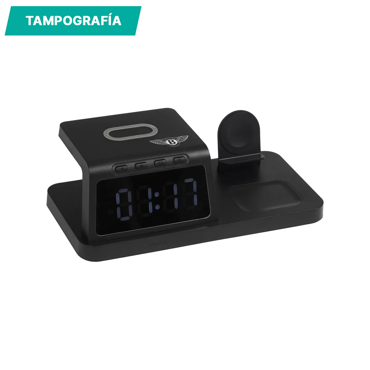 TH-195N Reloj de escritorio Aranno. NEGRO