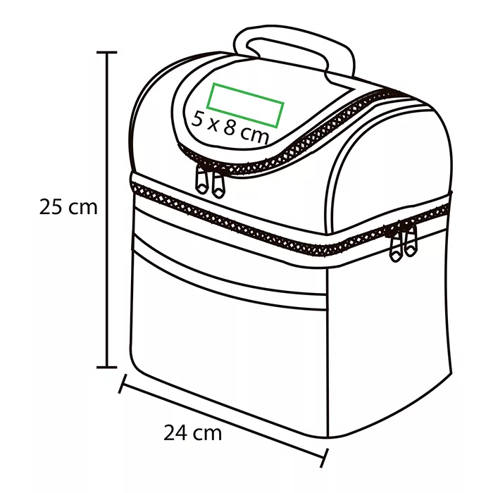 TX-011B Lonchera doble. BLANCO