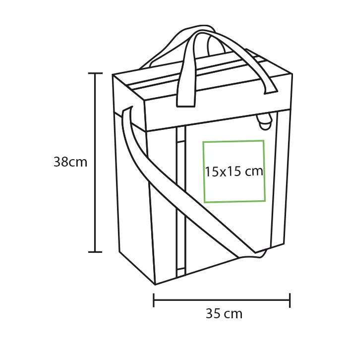 TX-085V Bolsa térmica Kiboga. VERDE