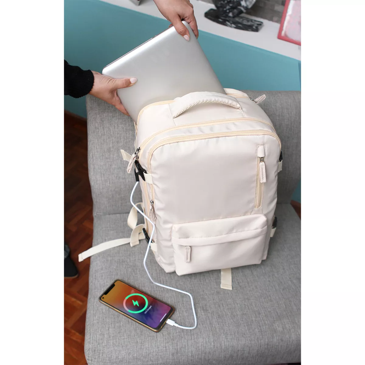 TX-234BE Mochila Marceddi. BEIGE