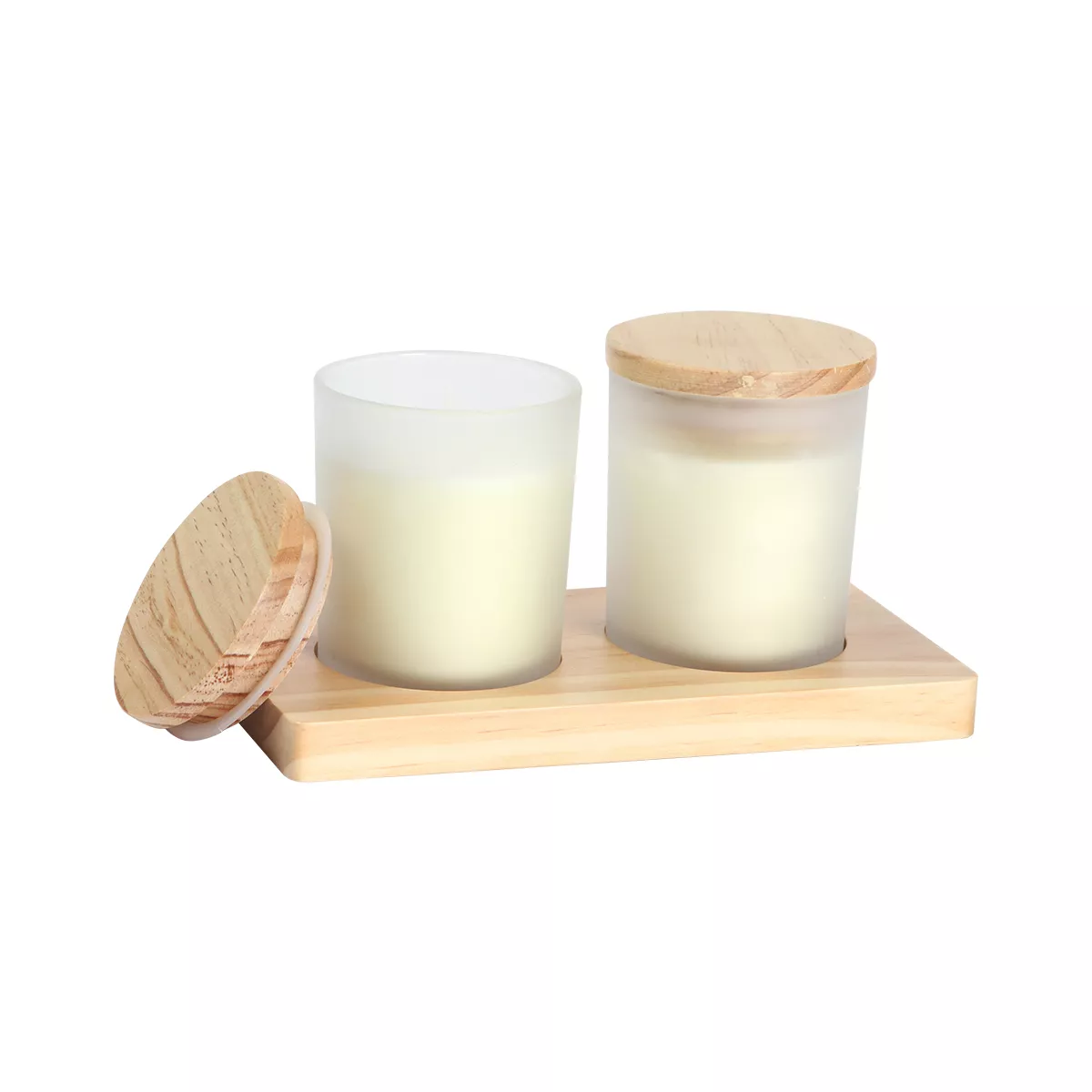 HM-098C Set de velas Baschi. CAFE CLARO