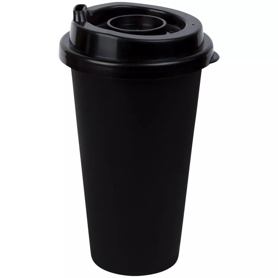 60200-03 VASO CAFETERO PILE UP negro