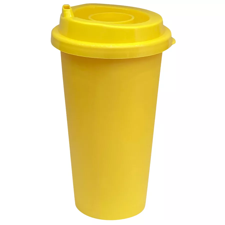 60200-08 VASO CAFETERO PILE UP amarillo