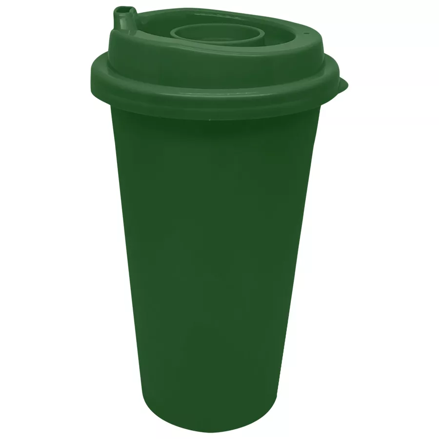 60200-99 VASO CAFETERO PILE UP verde oscuro