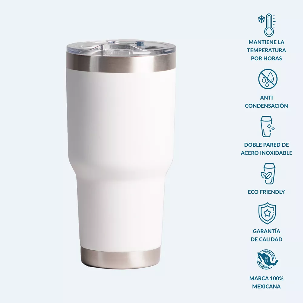 62310-06 TUMBLER 30 oz blanco