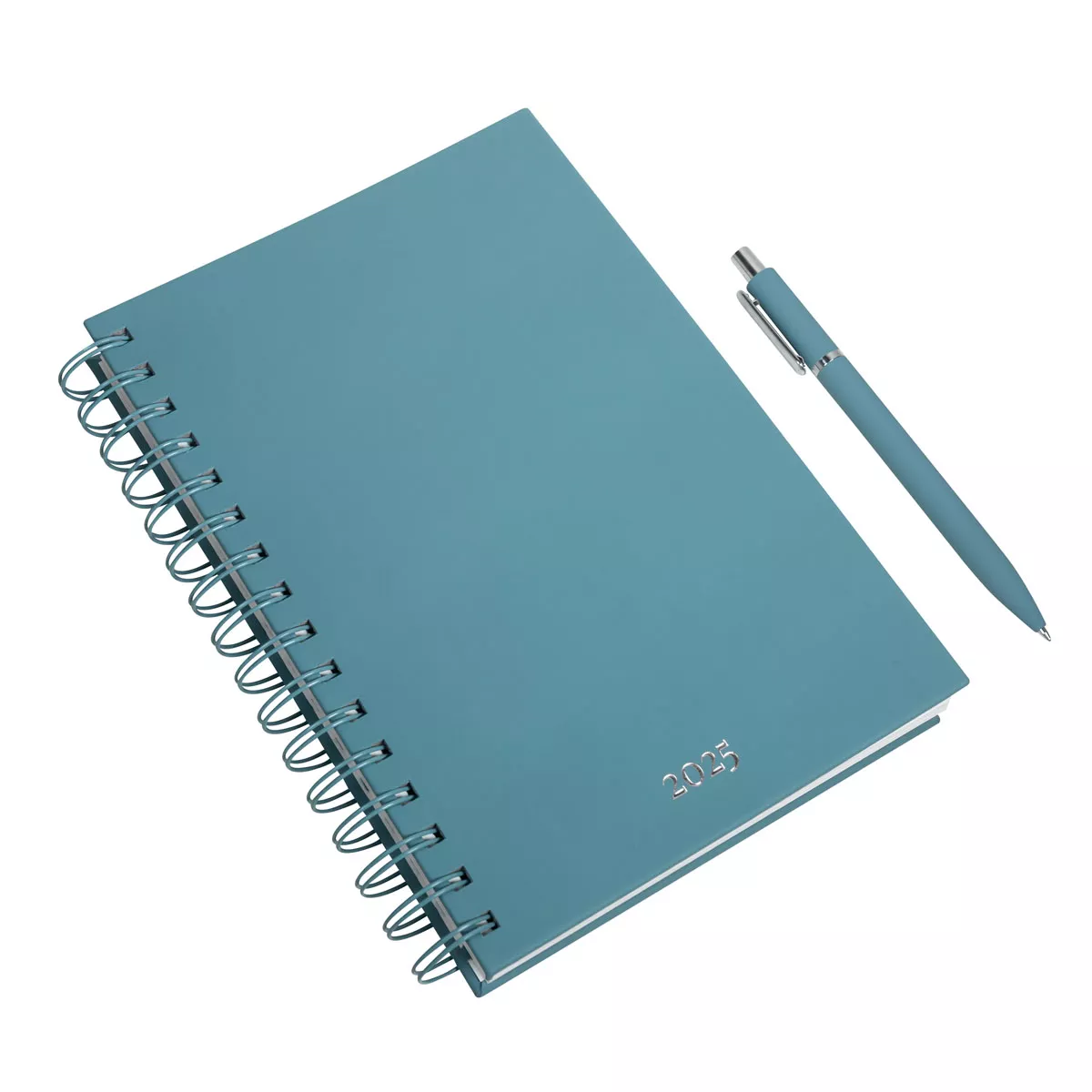 AGSP 025 AC AGENDA DIARIA LETTE 2025 azul cielo