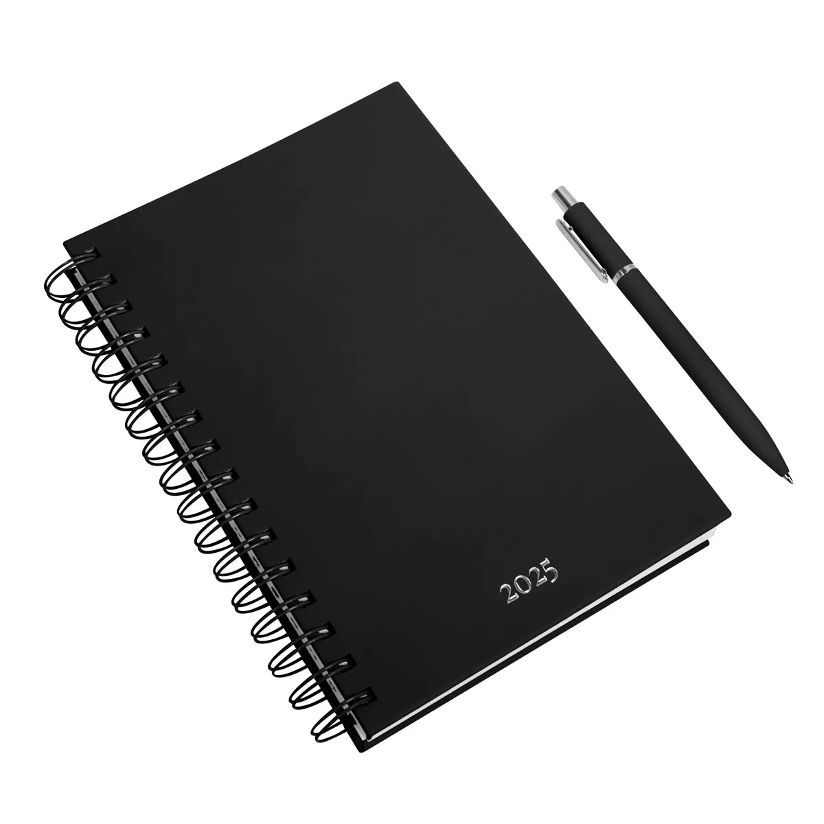 AGSP 025 N AGENDA DIARIA LETTE 2025 negro