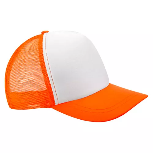 CAP 004 ON GORRA TRUCKER naranja neon