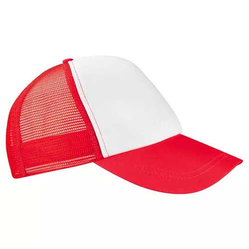 CAP 004 R GORRA TRUCKER rojo