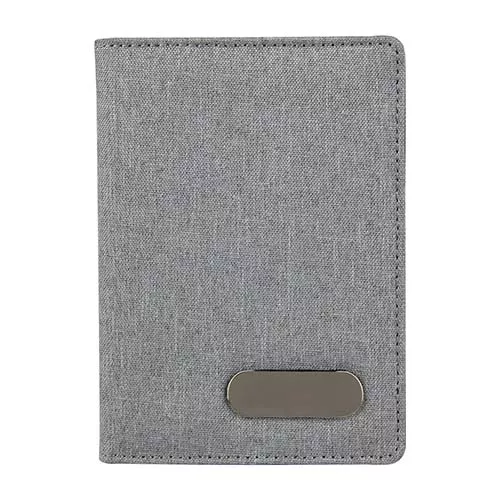 M 80120 G PORTA PASAPORTE LIVIGNO gris