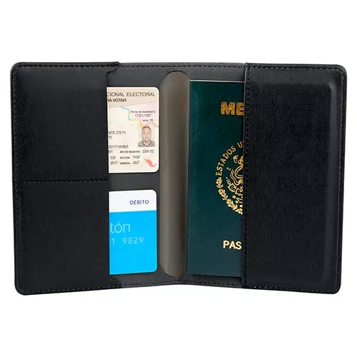 M 80120 G PORTA PASAPORTE LIVIGNO gris