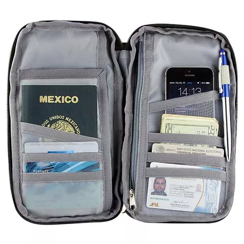 M 80640 N PORTA PASAPORTE SKANA negro