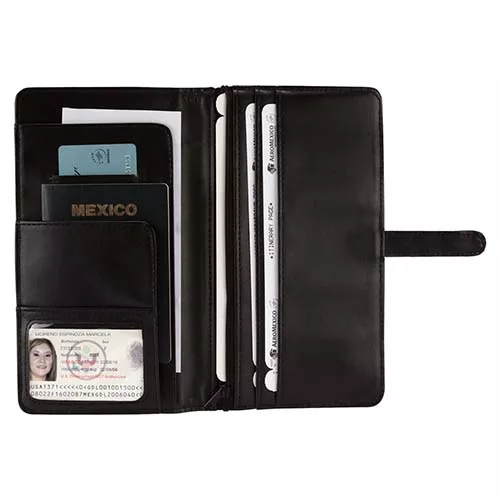 M 80780 PORTA PASAPORTE LUYOU negro