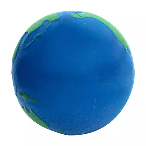 SOC 013 W PELOTA ANTI-STRESS MUNDO azul con verde