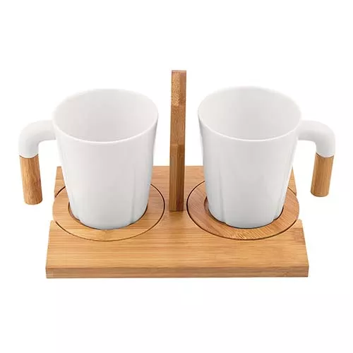 TAZ 029 B SET DE TAZAS IWAO blanco