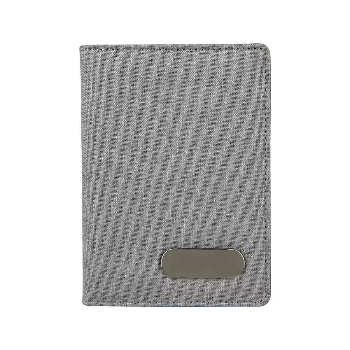 M 80120 G PORTA PASAPORTE LIVIGNO gris