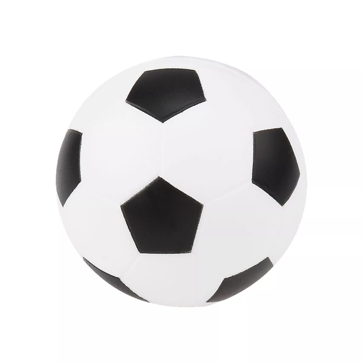 SOC 011-01 PELOTA ANTI-STRESS FUTBOL blanco con negro