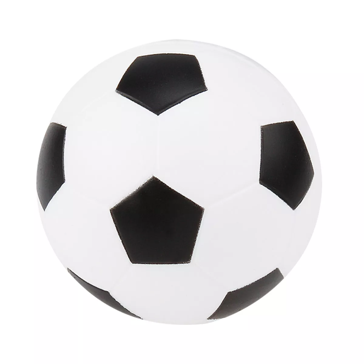 SOC 011-01 PELOTA ANTI-STRESS FúTBOL blanco con negro