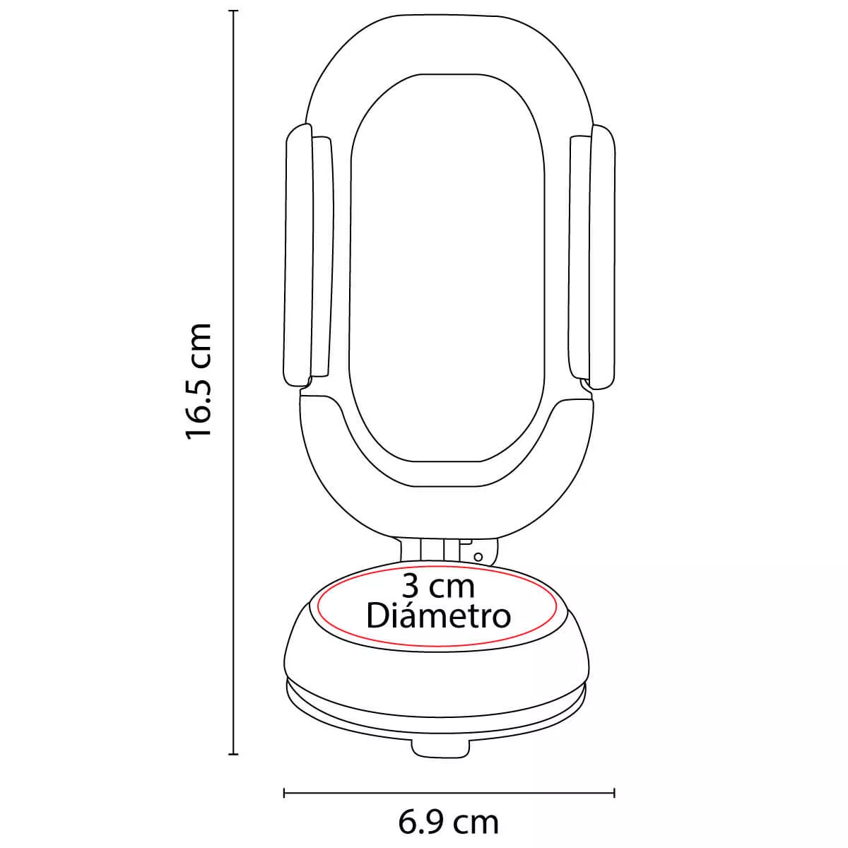 CEL 025 B SOPORTE SABIK blanco