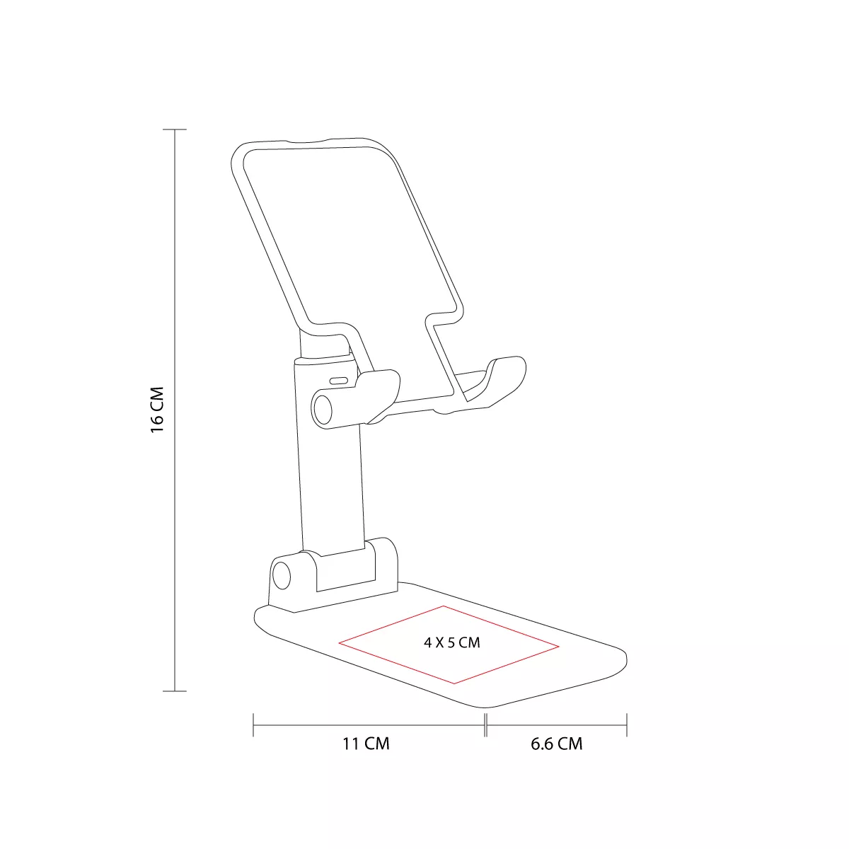 CEL 061 B SOPORTE SECHI blanco