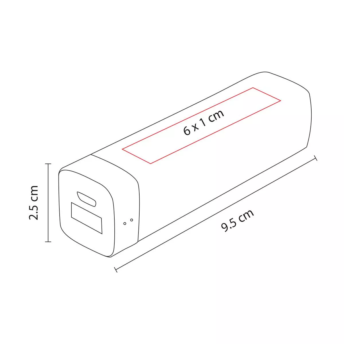 CRG 005 B POWER BANK KASEN blanco