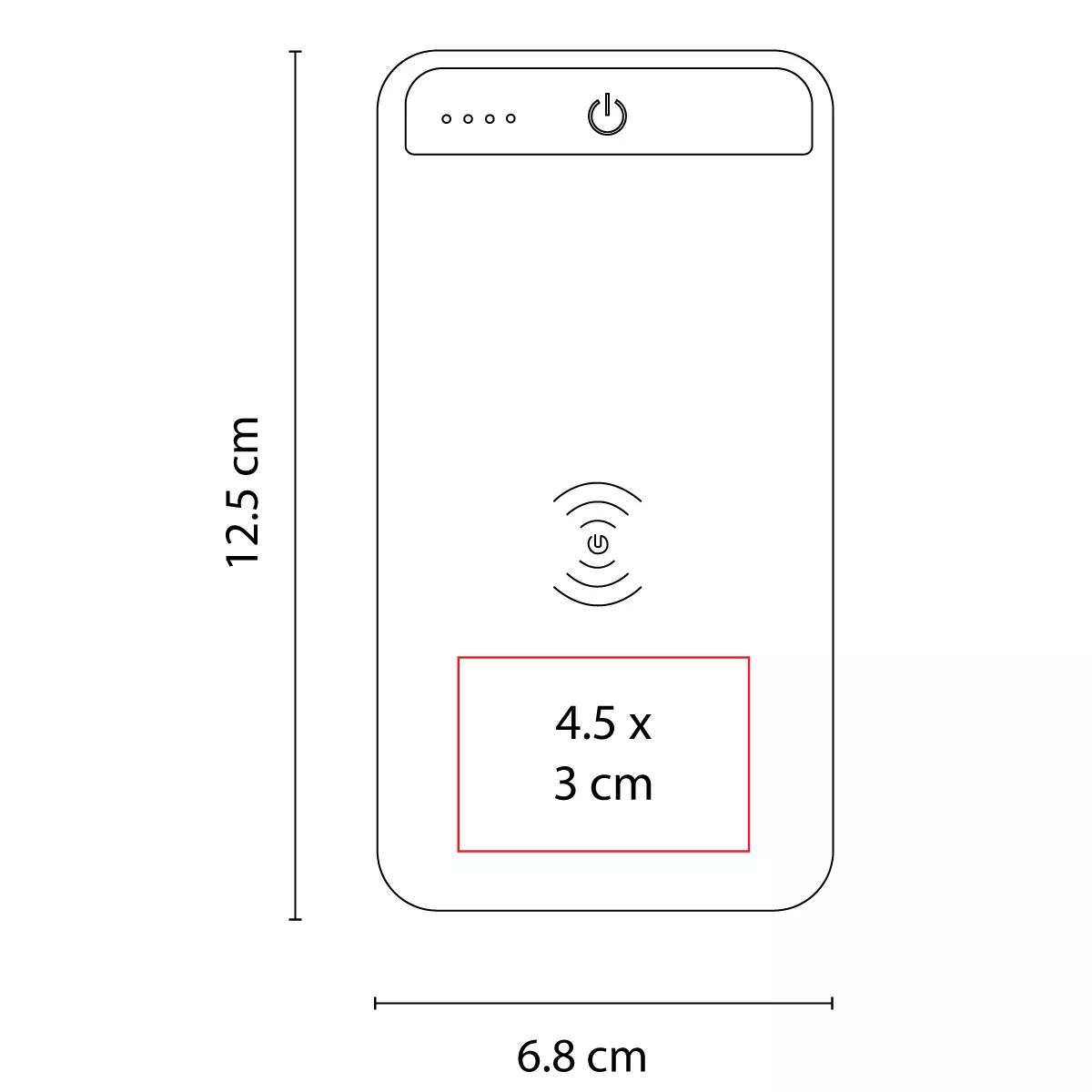 CRG 028 B POWER BANK MAVY blanco