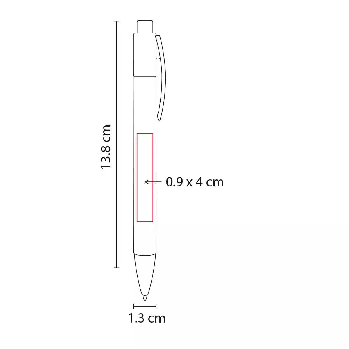 ECO 030 R BOLíGRAFO LANZ rojo