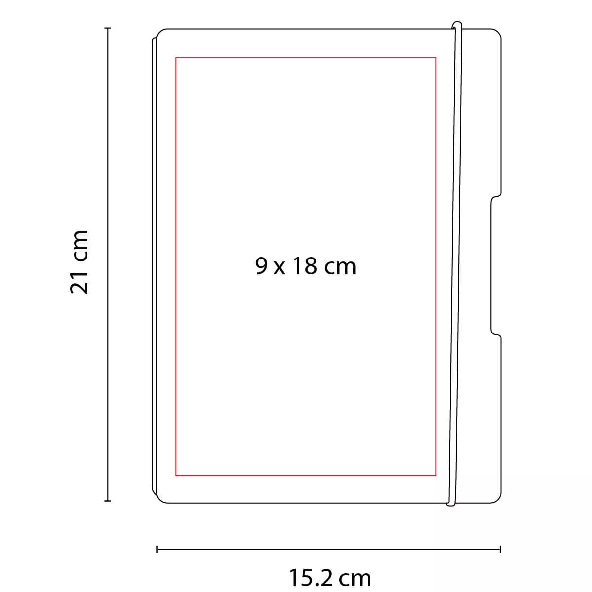 HL 015 R LIBRETA BARRON rojo