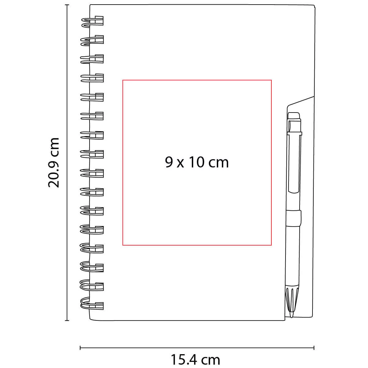 HL 2040 R LIBRETA ANTLIA rojo