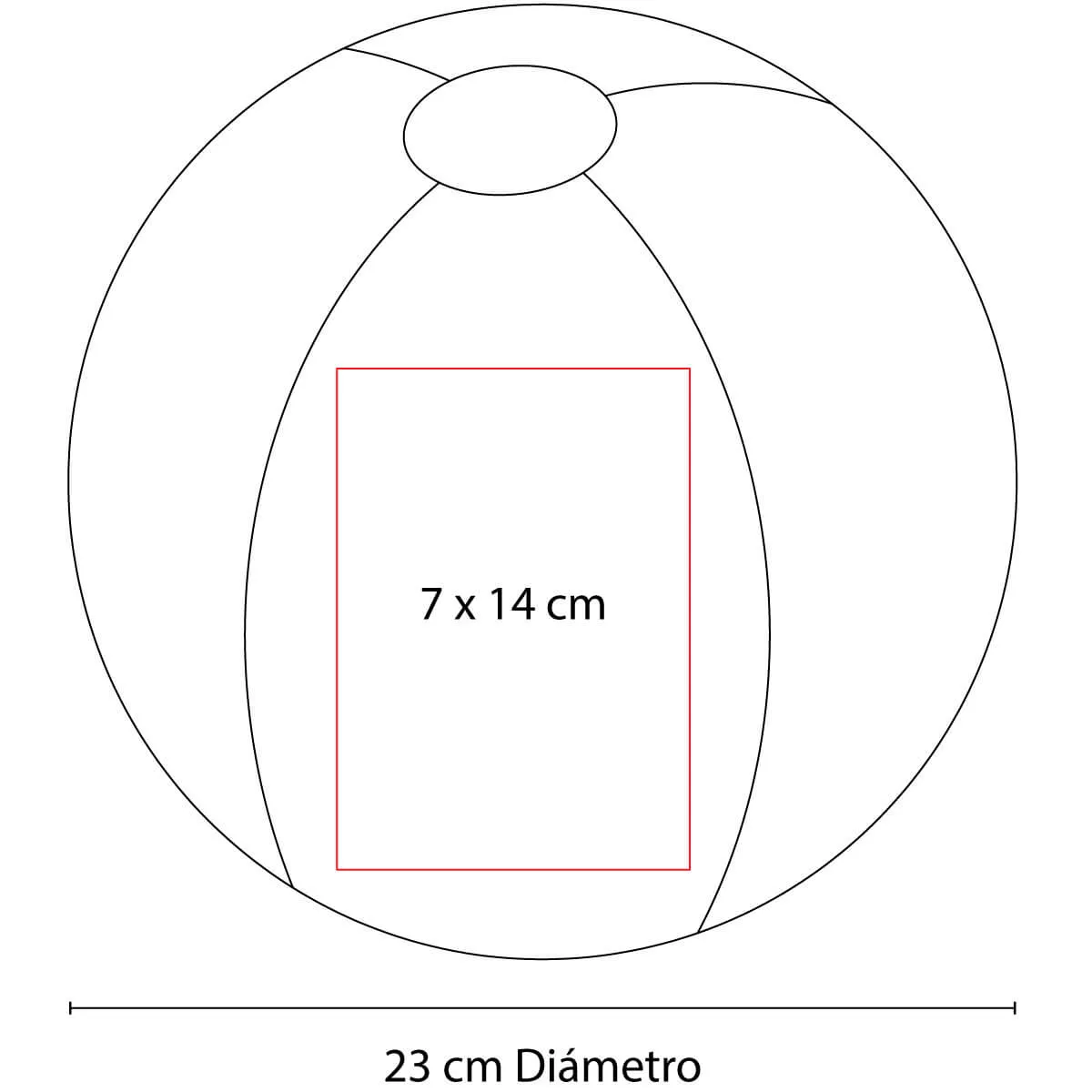 INF 015 B PELOTA DE PLAYA blanco