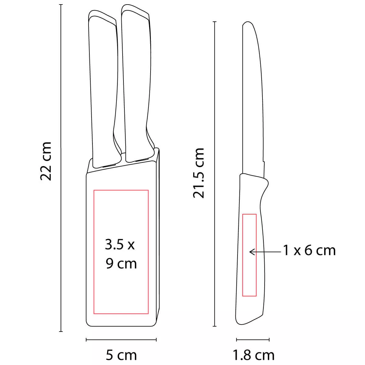 KTC 100 SET DE CUCHILLOS CORVI negro