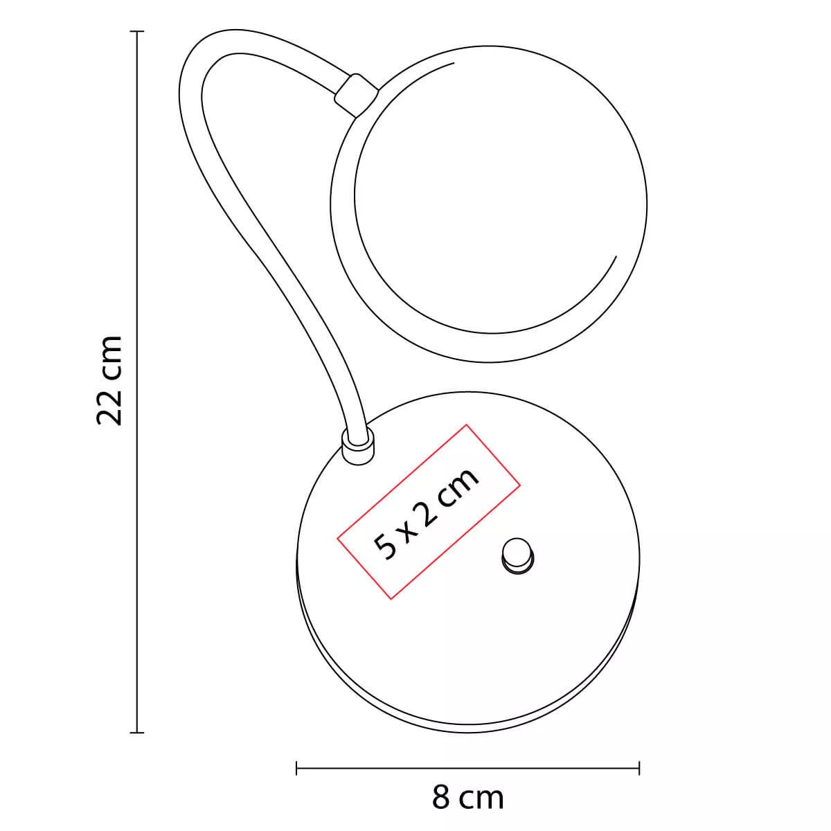 LAM 1090 B LAMPARA TAUBER blanco