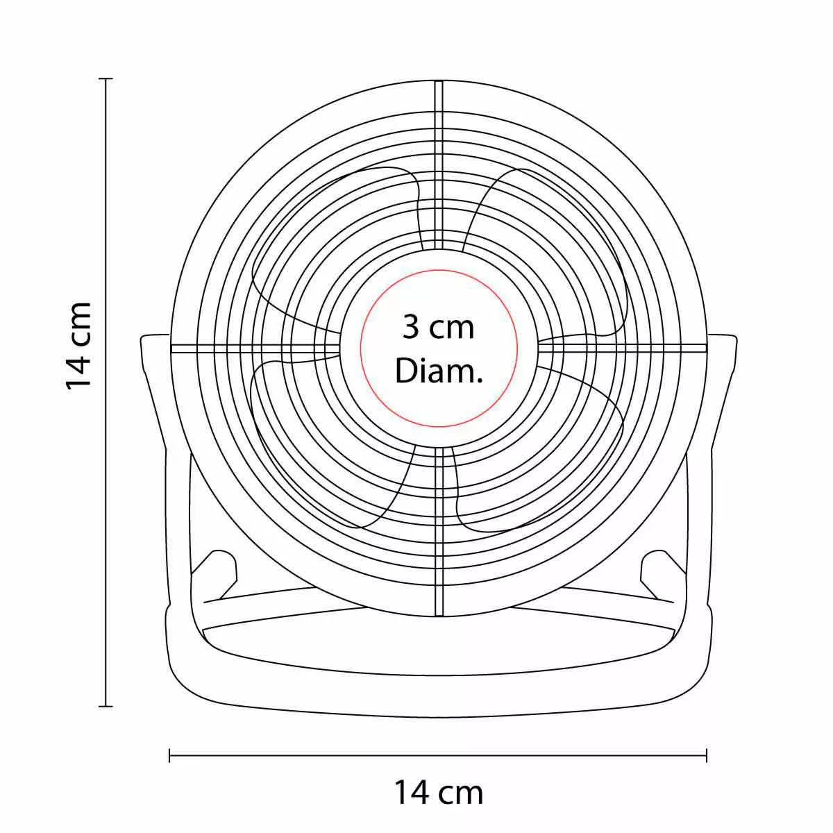 LAP 008 B VENTILADOR HAVA blanco