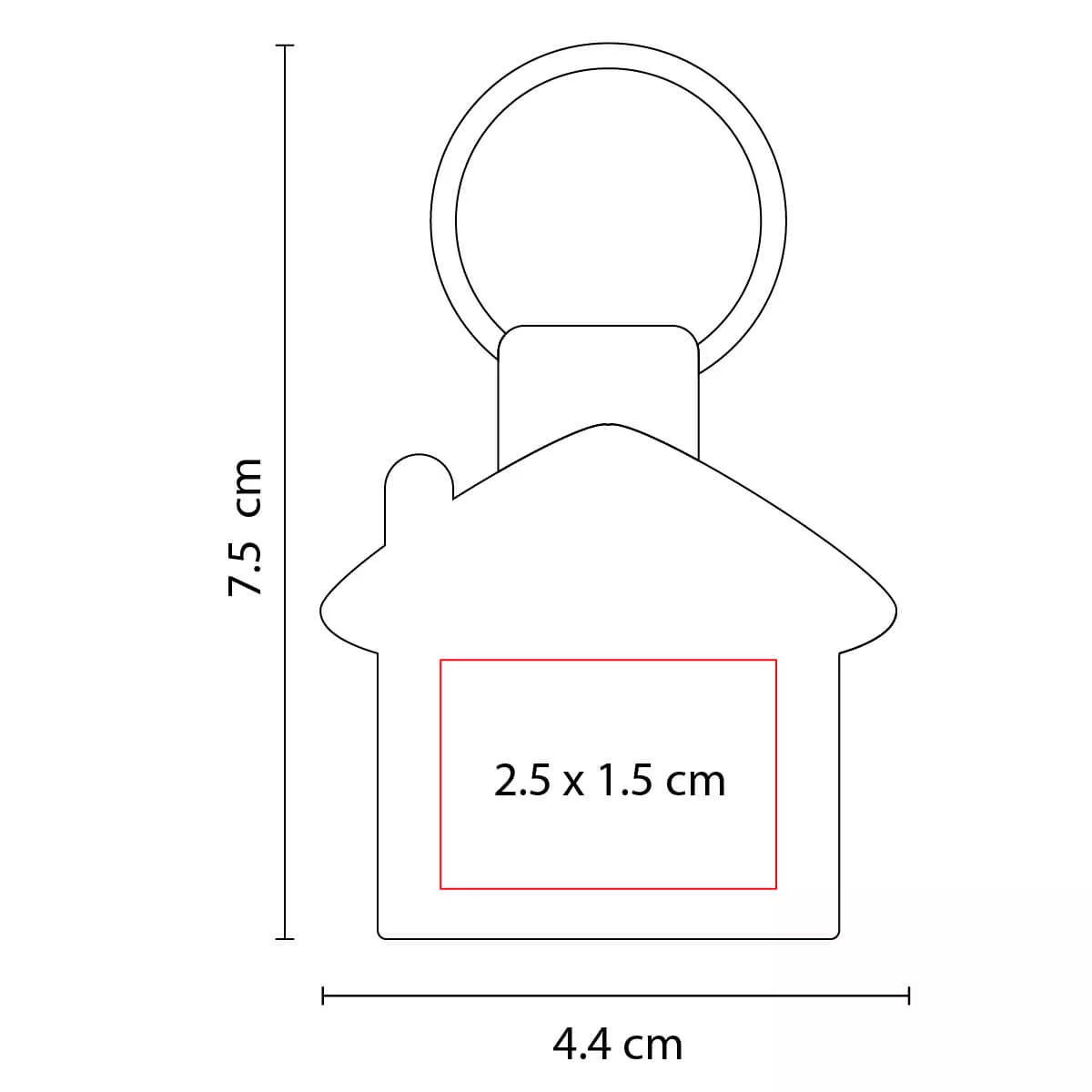 M 2020 LLAVERO CASA RUMA negro