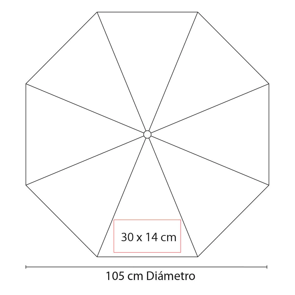 PAR 015 N PARAGUAS KADEI negro