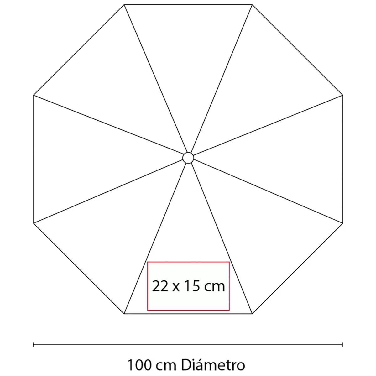 PAR 024 R PARAGUAS WOFINE rojo