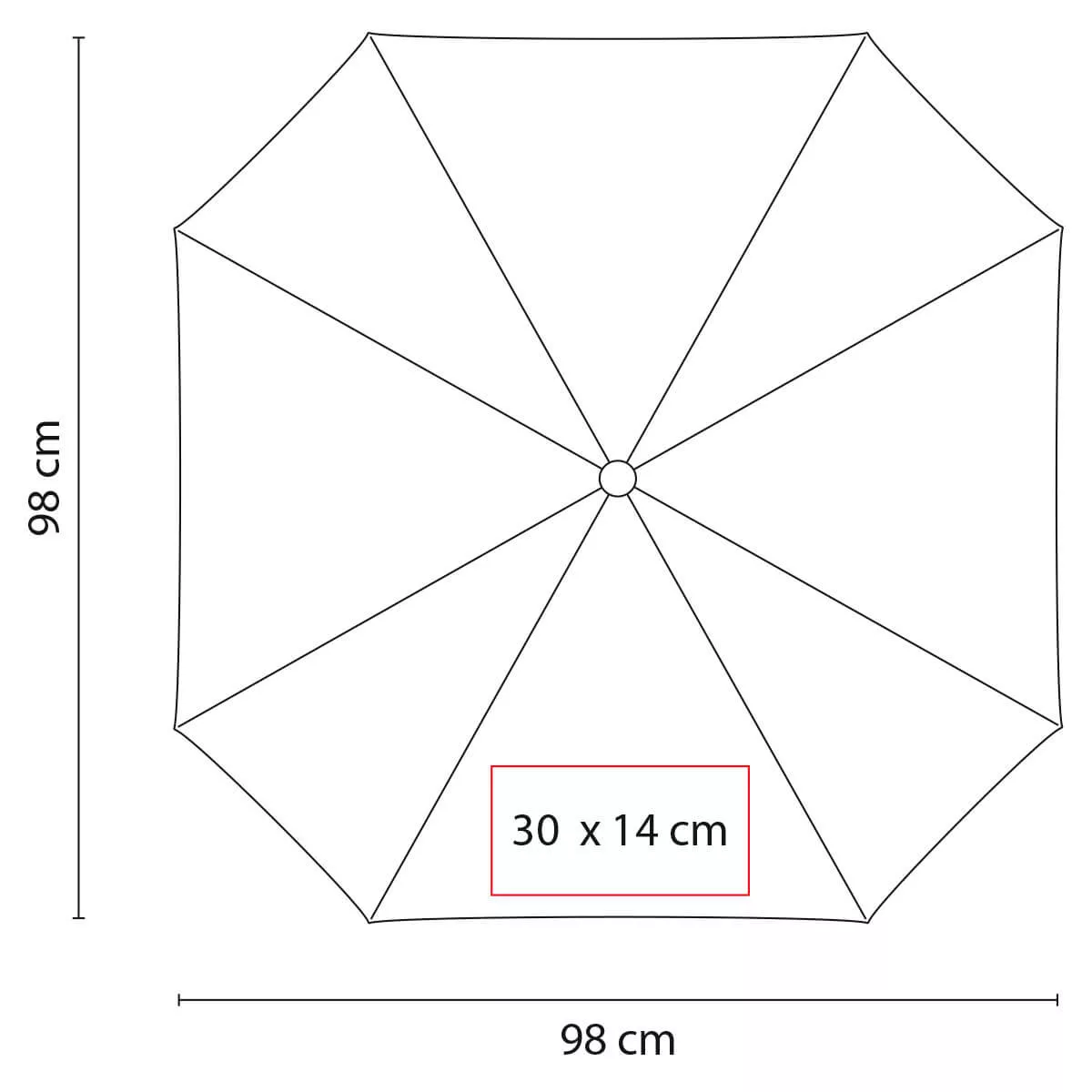 PAR 03 V PARAGUAS CUADRADO verde