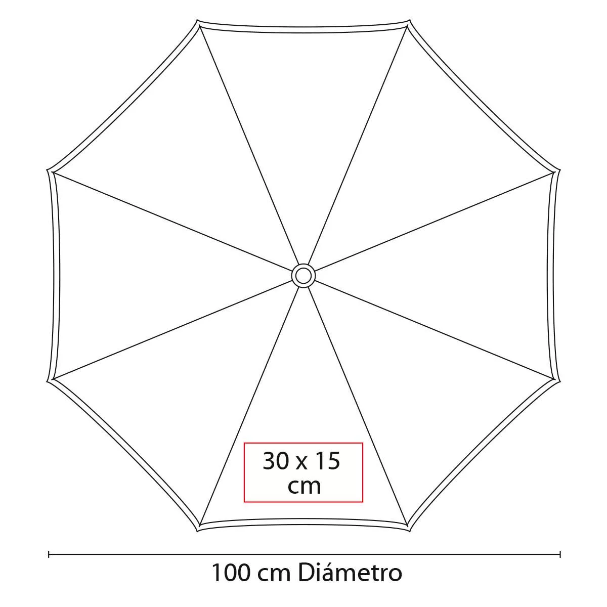 PAR 05 N PARAGUAS SILVER TROPIC negro