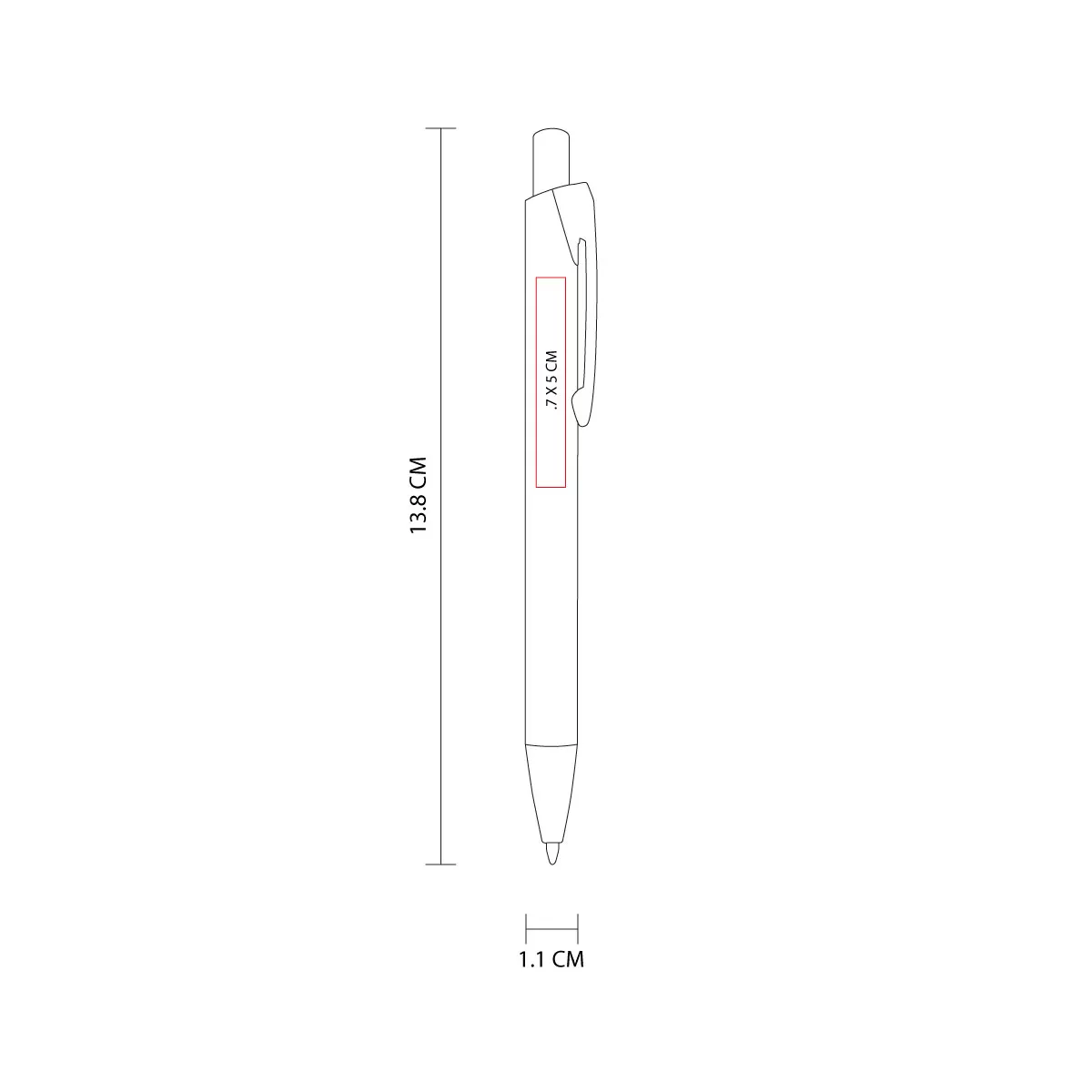 RQ 1010 R BOLíGRAFO TIFT rojo