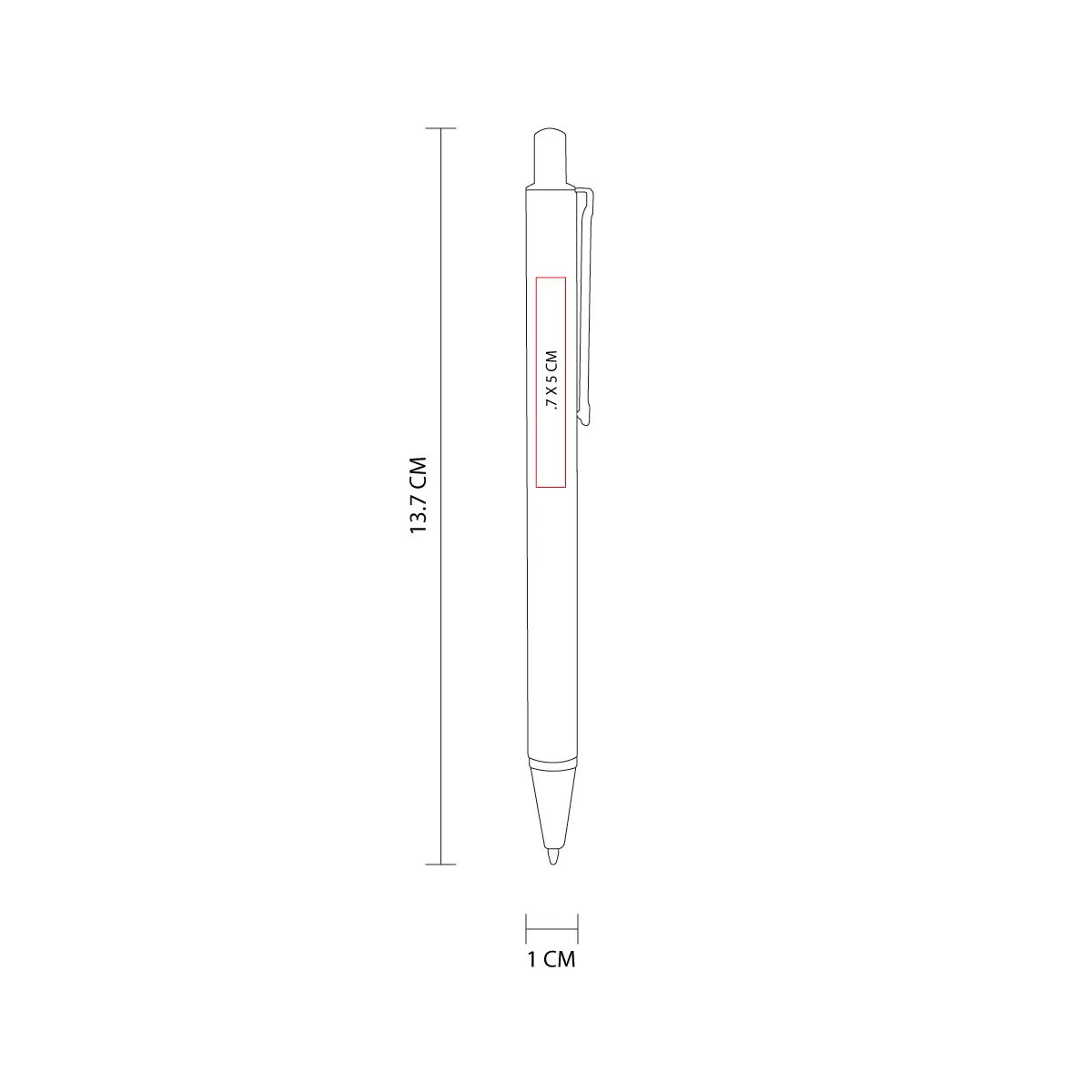 RQ 1030 R BOLíGRAFO PALOA rojo