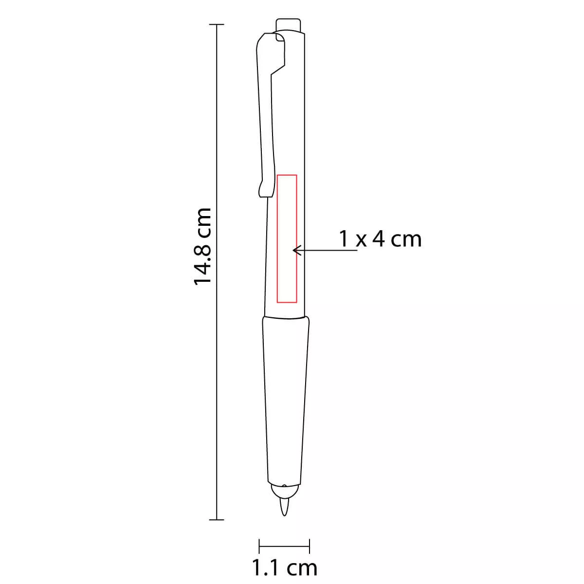 SH 1015 G BOLíGRAFO GLIT gris