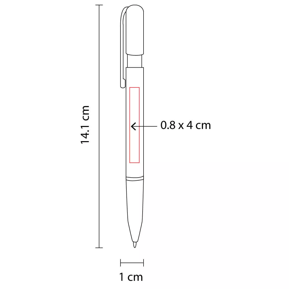 SH 1045 R BOLíGRAFO VOITTA rojo