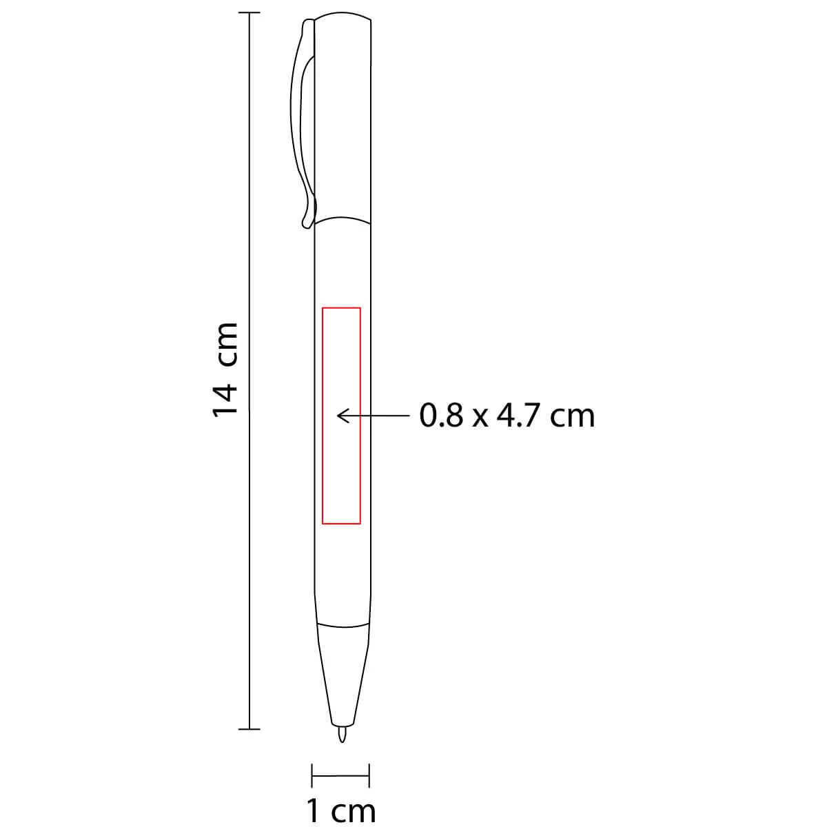 SH 1095 R BOLíGRAFO EKHOR rojo